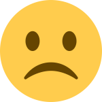emoji - frowning