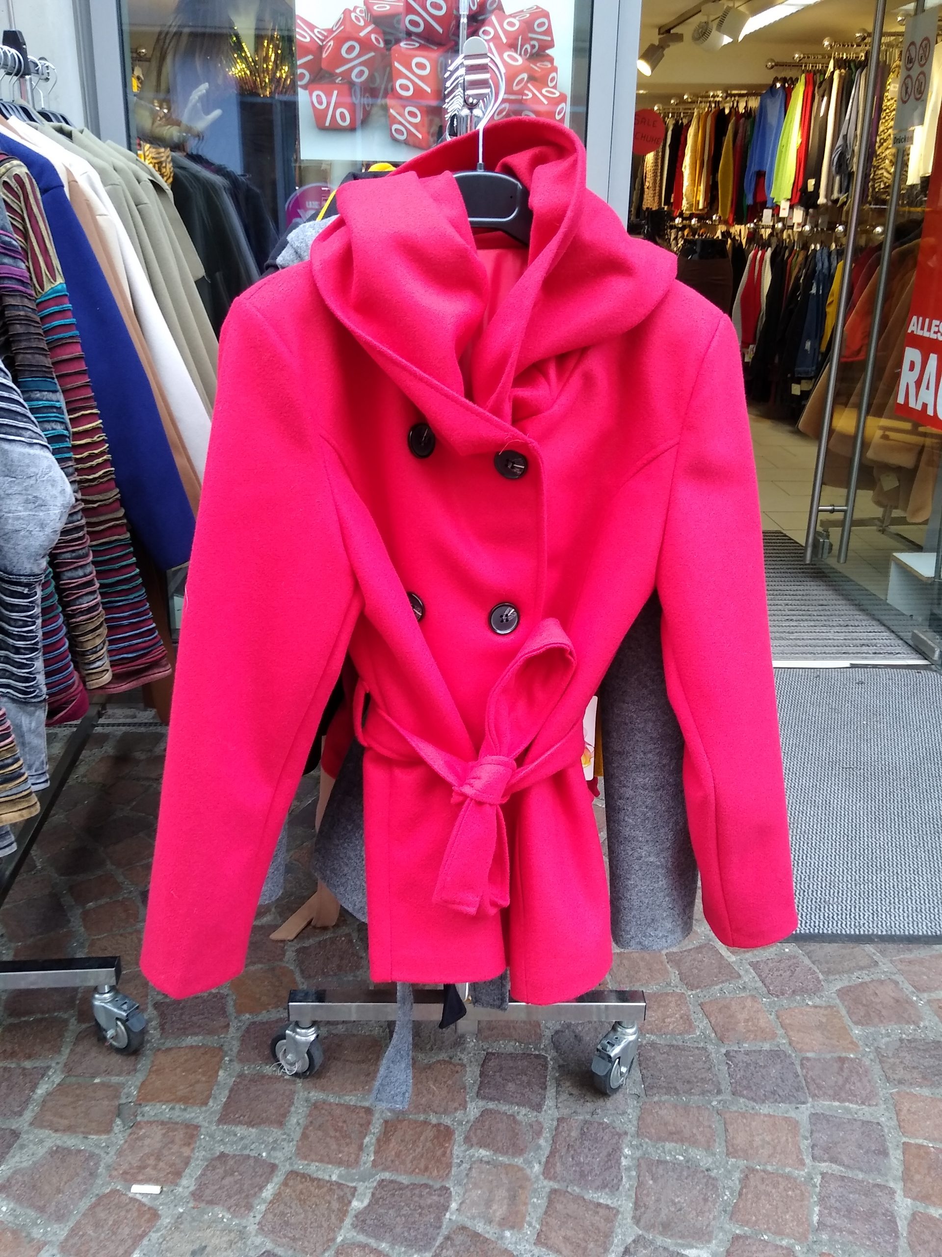 pink jacket