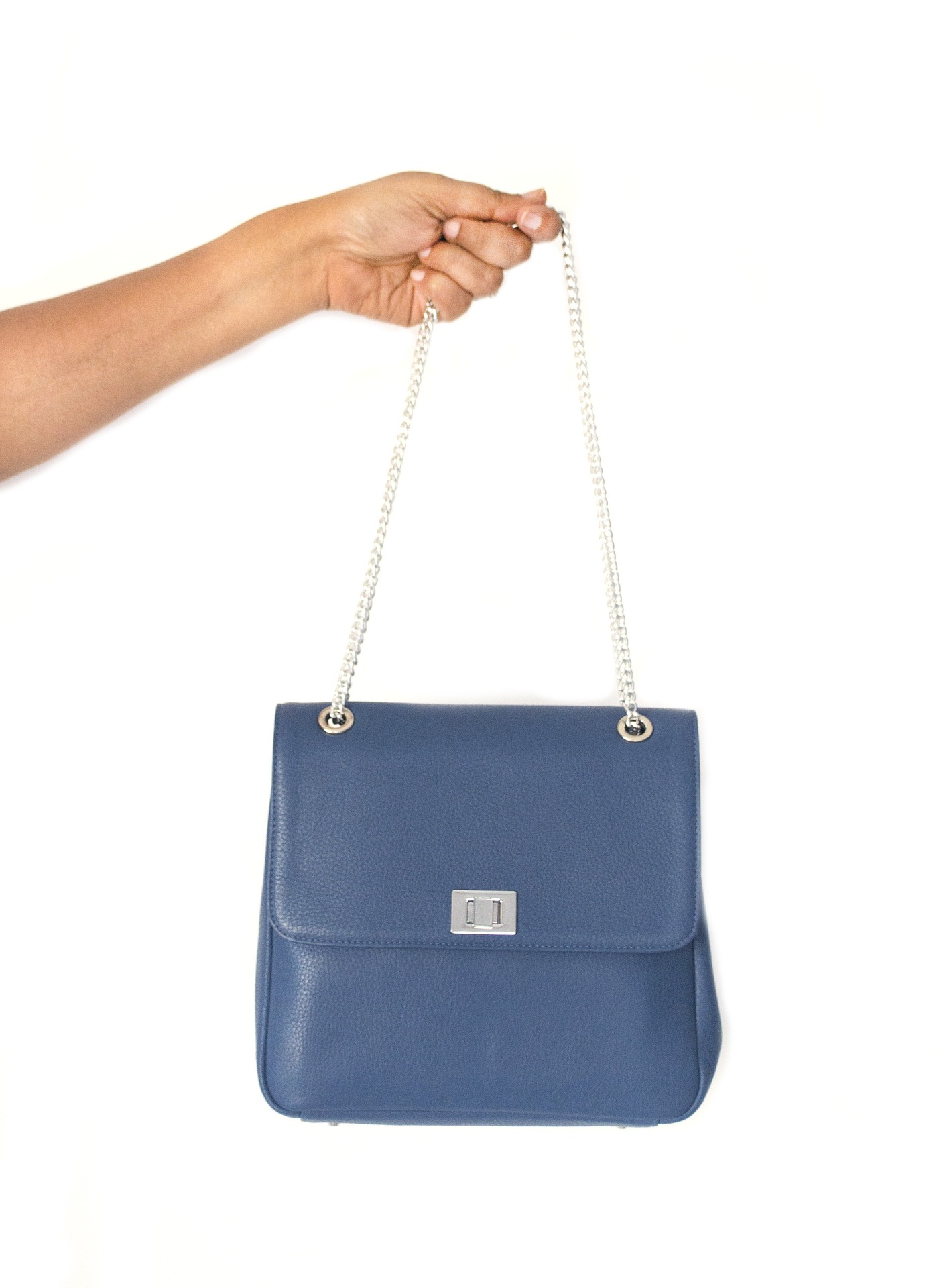 blaue Tasche