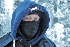 a man very cold looking