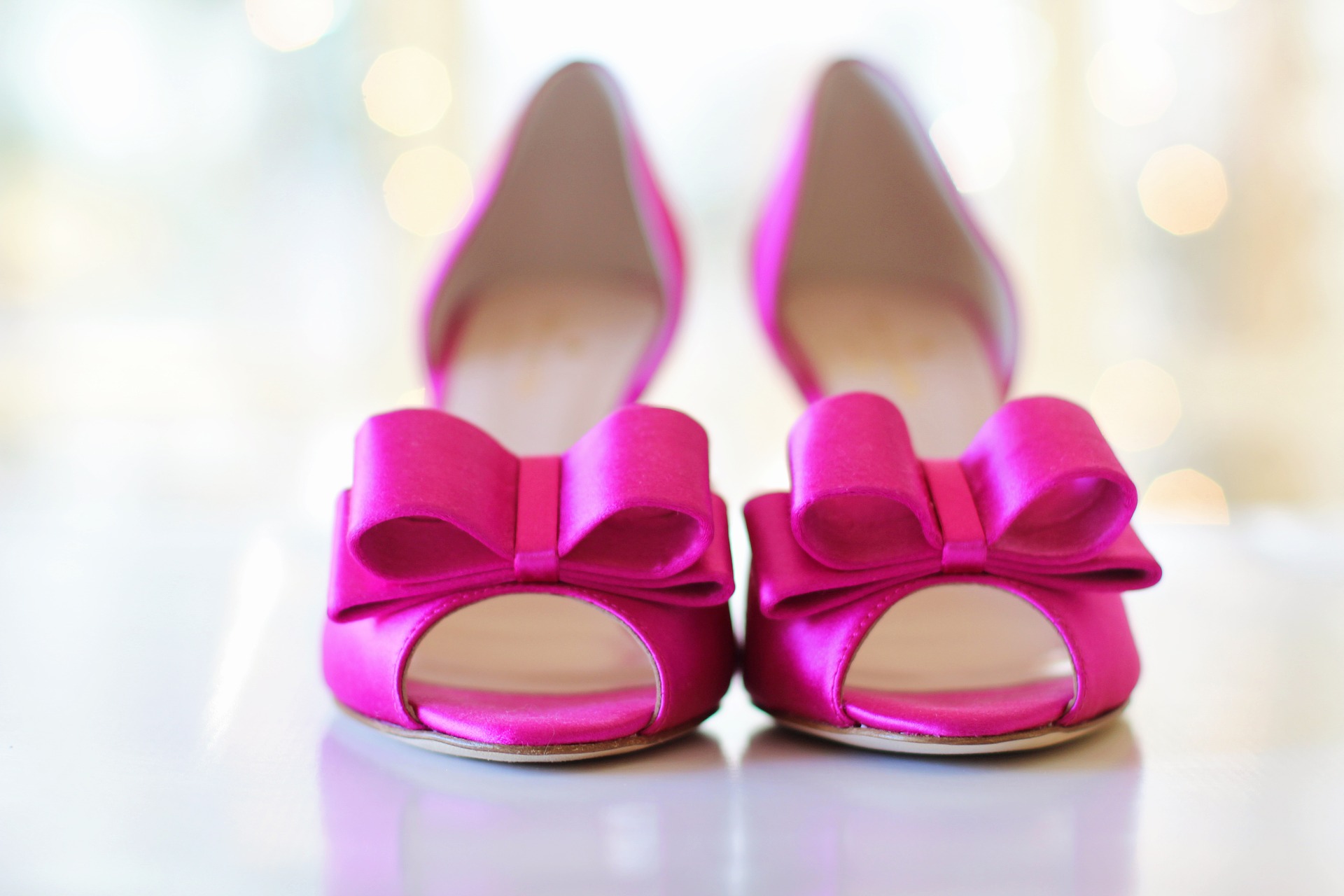 pink high heel shoes