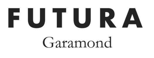A visual comparison between Futura and Garamond fonts
