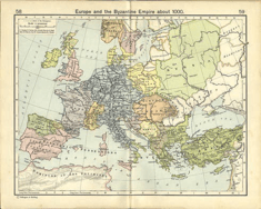 A map that shows the countries that make up Western Europe.