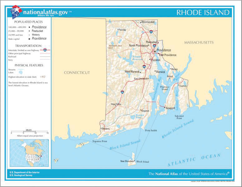 Rhode Island Map